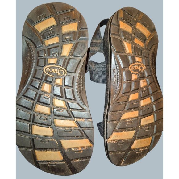 Chaco Kids Unisex Youth 2y  Black Adjustable Strap Outdoor Hiking Sandals - Picture 6 of 7